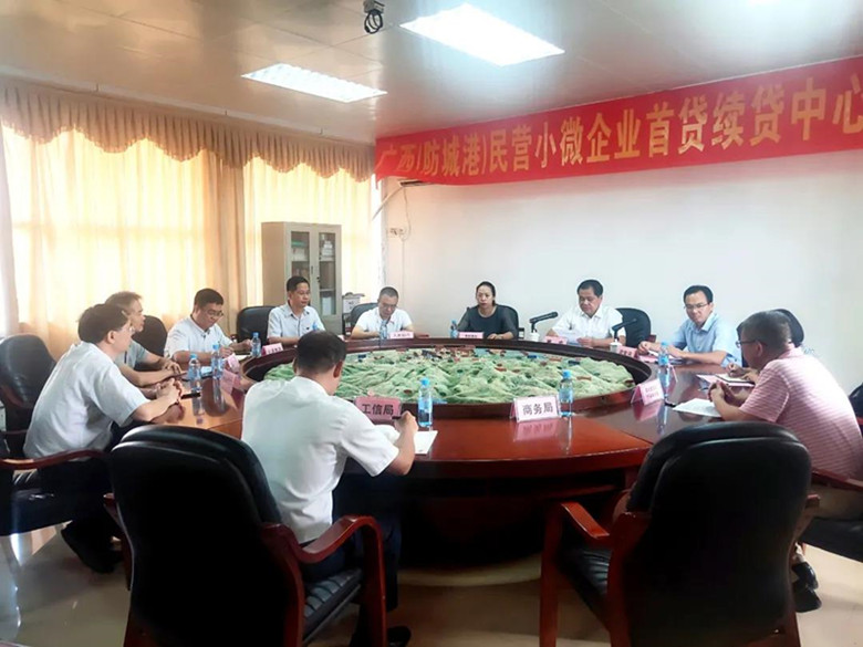 广西（防城港）民营小微企业首贷续贷中心正式揭牌成立
